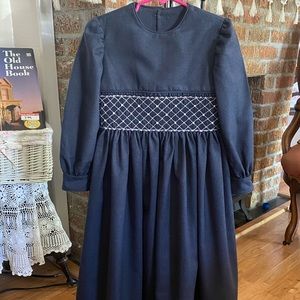 Handmade Hand smocked Girls Dress size 6/7